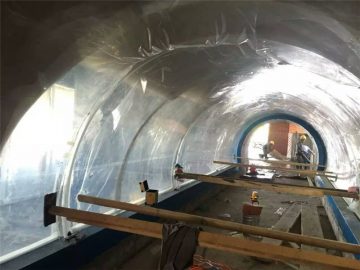 Skräddarsydda stora akrylplastik tunnel akryl projekt